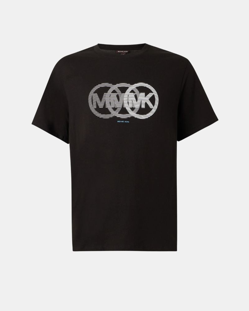 Camisetas Manga corta Hombre MICHAEL KORS Negro CT6531IFV4 SPLIT VICTORY LOGO