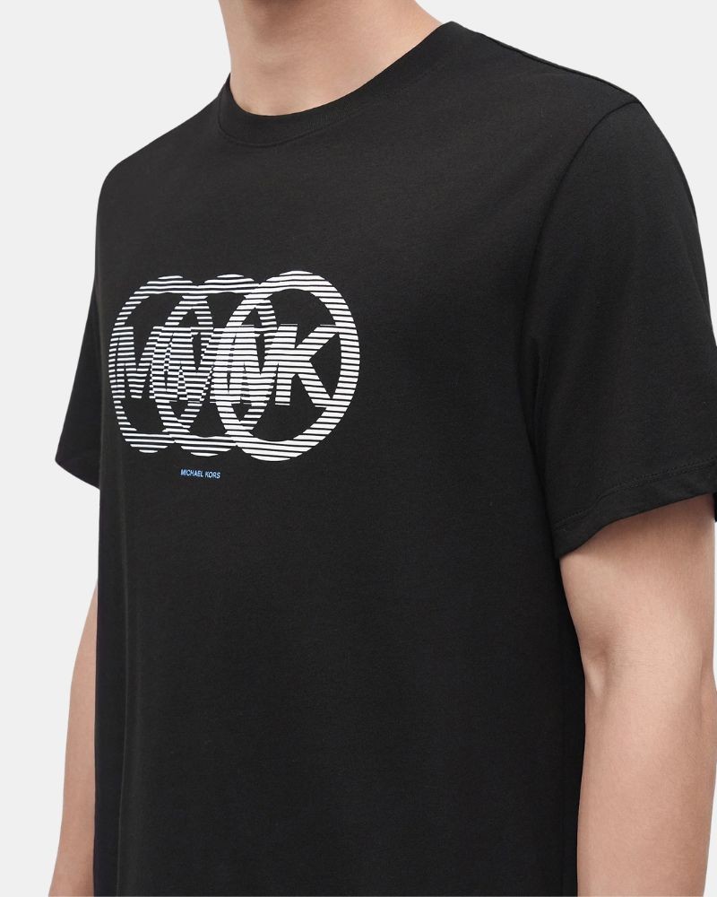 Camisetas Manga corta Hombre MICHAEL KORS Negro CT6531IFV4 SPLIT VICTORY LOGO