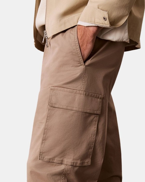 Calças Compridas Homem CALVIN KLEIN Taupe LV040EM616HMT