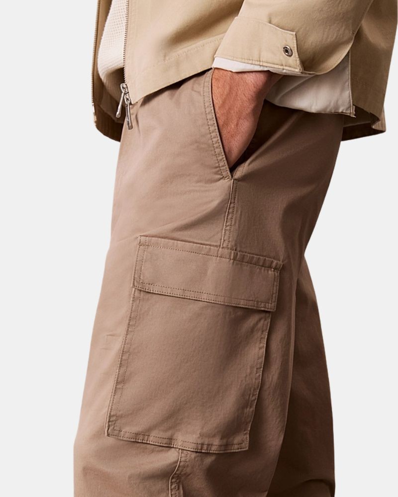 Calças Compridas Homem CALVIN KLEIN Taupe LV040EM616HMT