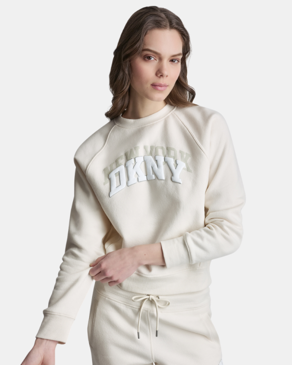 Sweatshirts de manga comprida para mulher DKNY bege DP6T1755