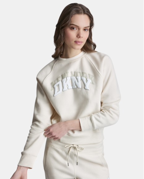 Sudaderas Manga larga Mujer DKNY Beige DP6T1755