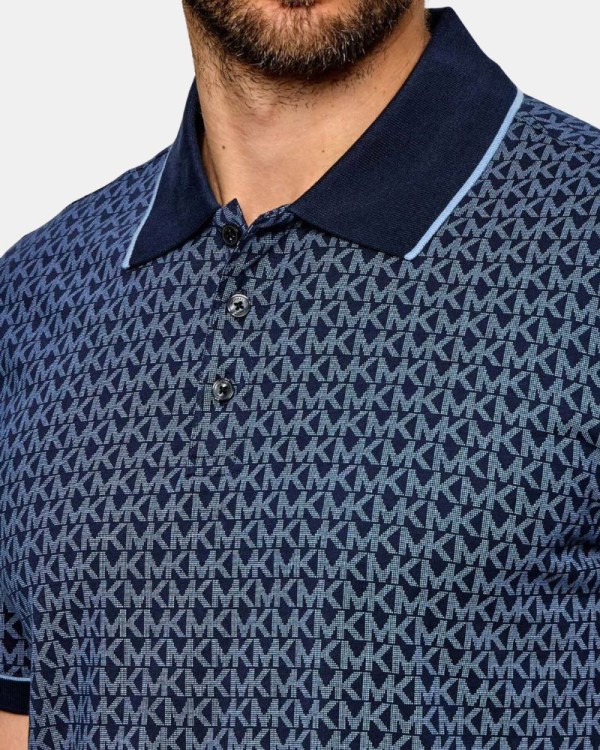 Camisetas Polos Hombre MICHAEL KORS Azul CS650V848T MK SIG GRAMERCY