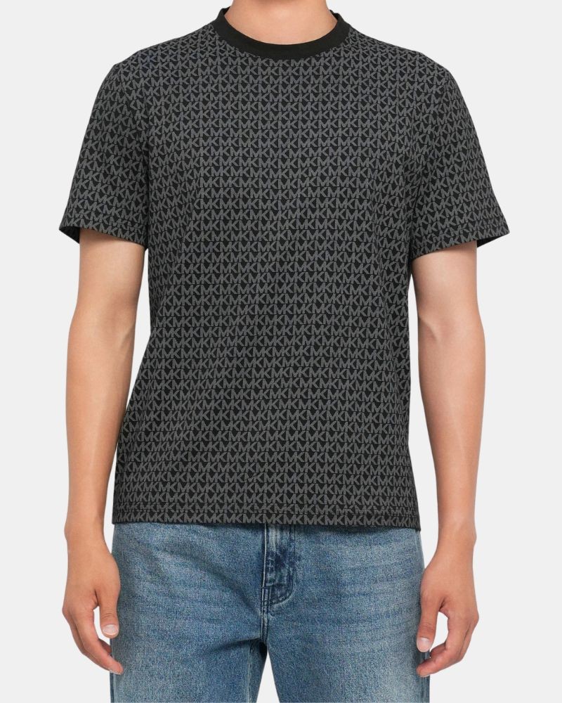 Camisetas de manga curta para homem MICHAEL KORS Preto CB9529A5KS