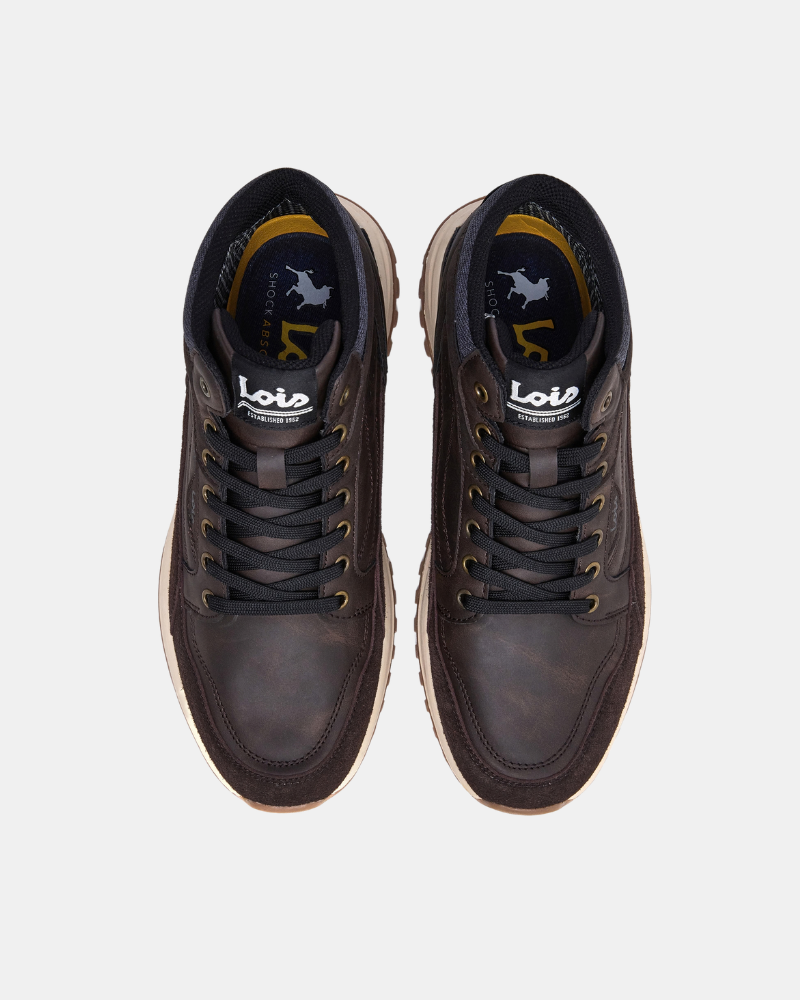 Botines Altos Hombre LOIS Marrón 64557