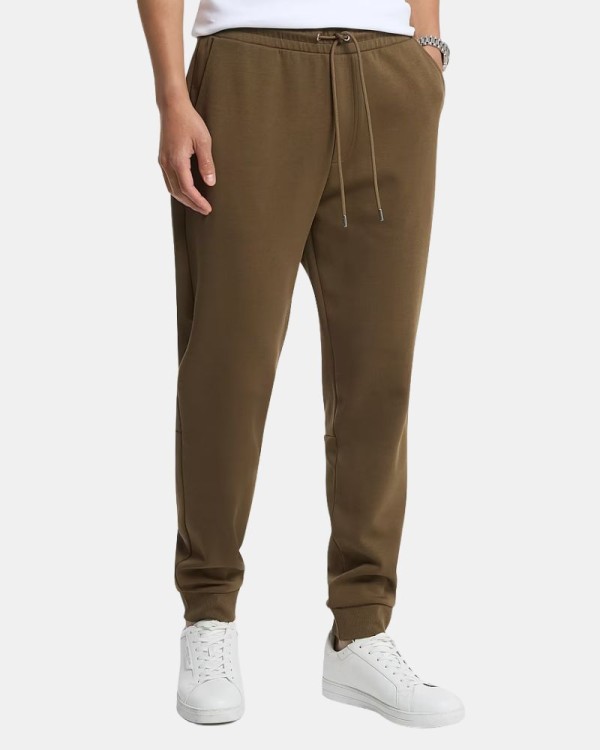 Calças de treino compridas para homem MICHAEL KORS Castanho CT6532D5MF RIB JOGGER