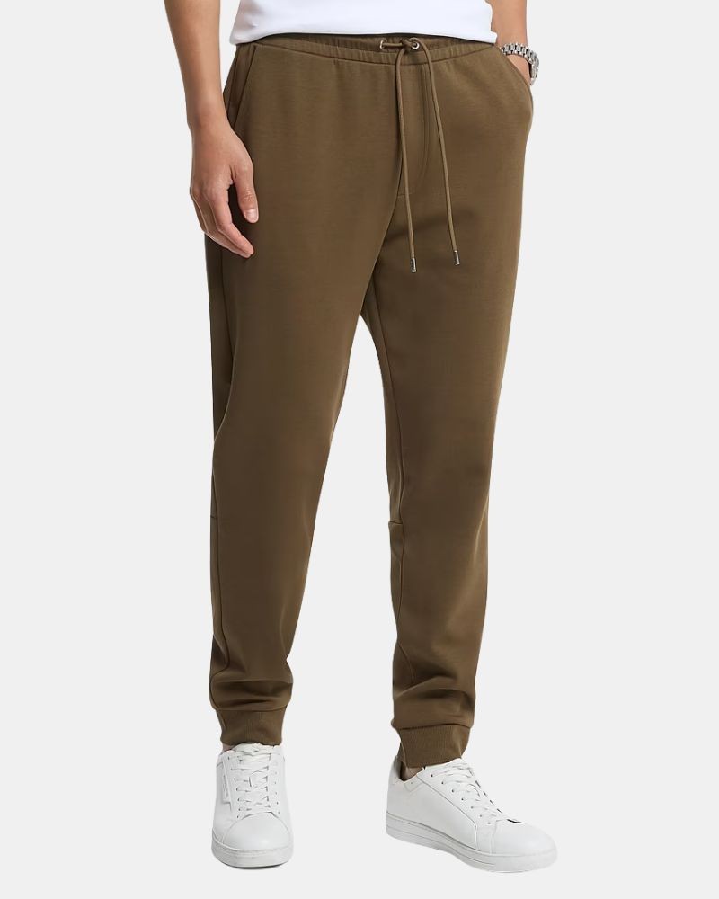 Calças de treino compridas para homem MICHAEL KORS Castanho CT6532D5MF RIB JOGGER
