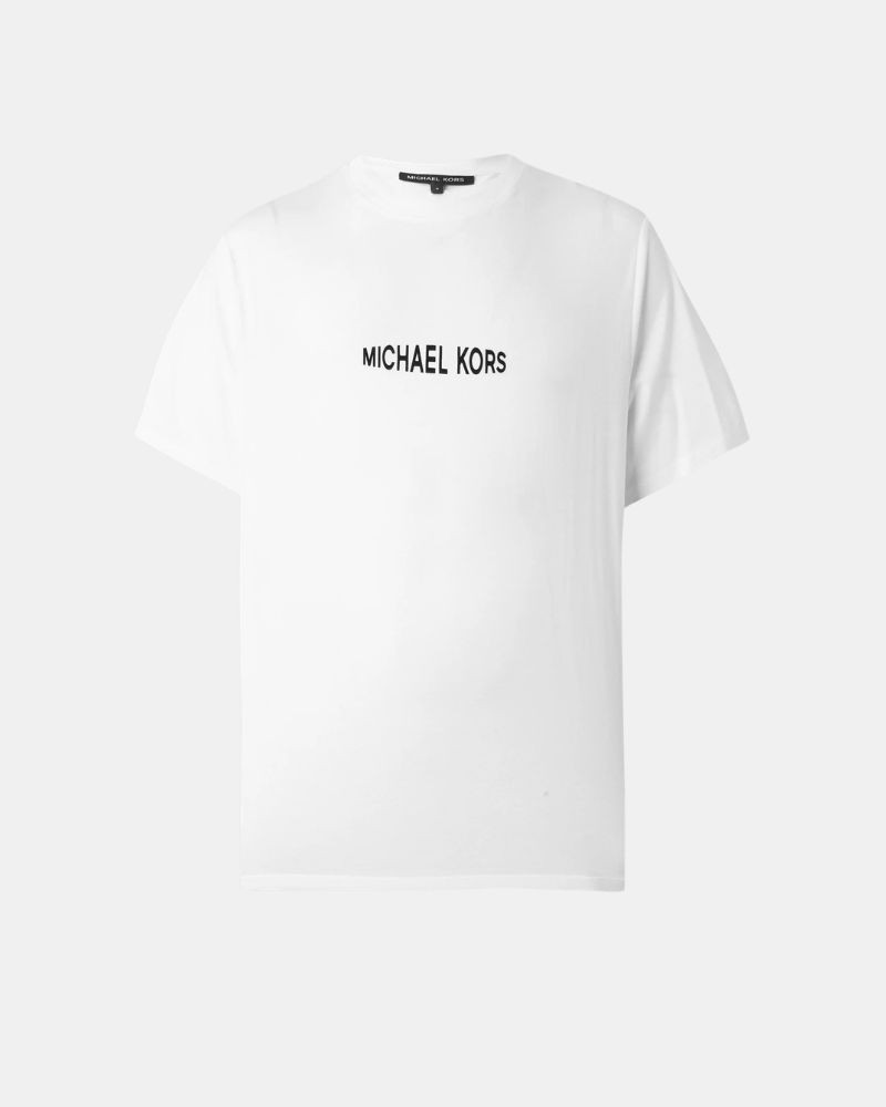 Camisetas Manga corta Hombre MICHAEL KORS Blanco CF6535WFV4 STACK GRT