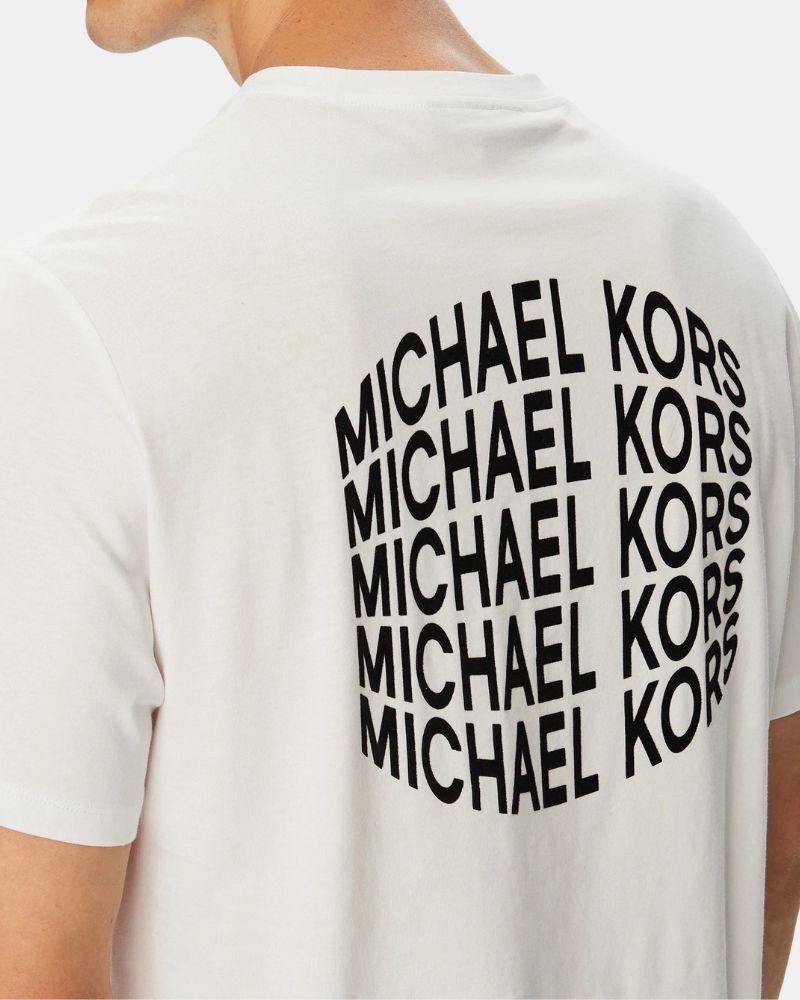 Camisetas Manga corta Hombre MICHAEL KORS Blanco CF6535WFV4 STACK GRT