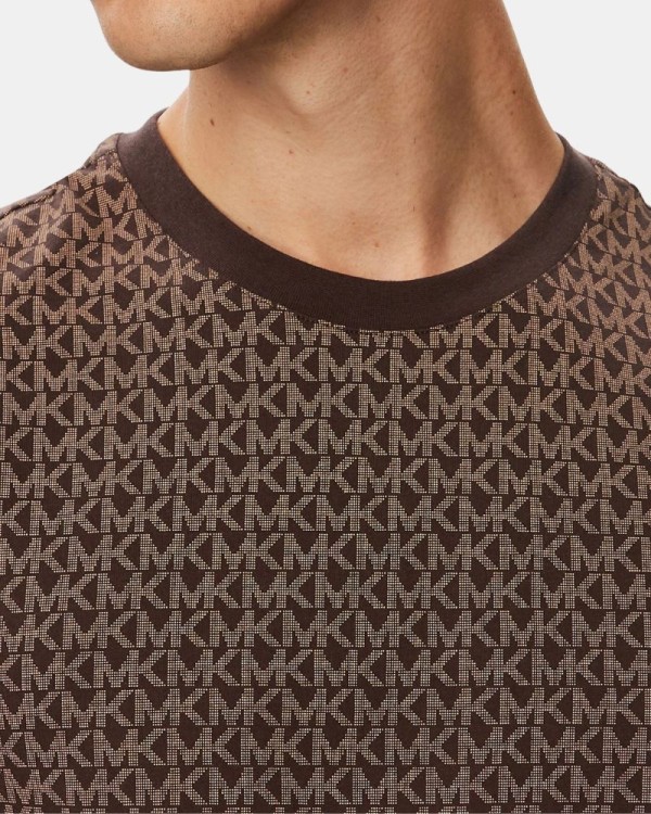 Camisetas Manga corta Hombre MICHAEL KORS Marrón CS5529A5KS MK SIG