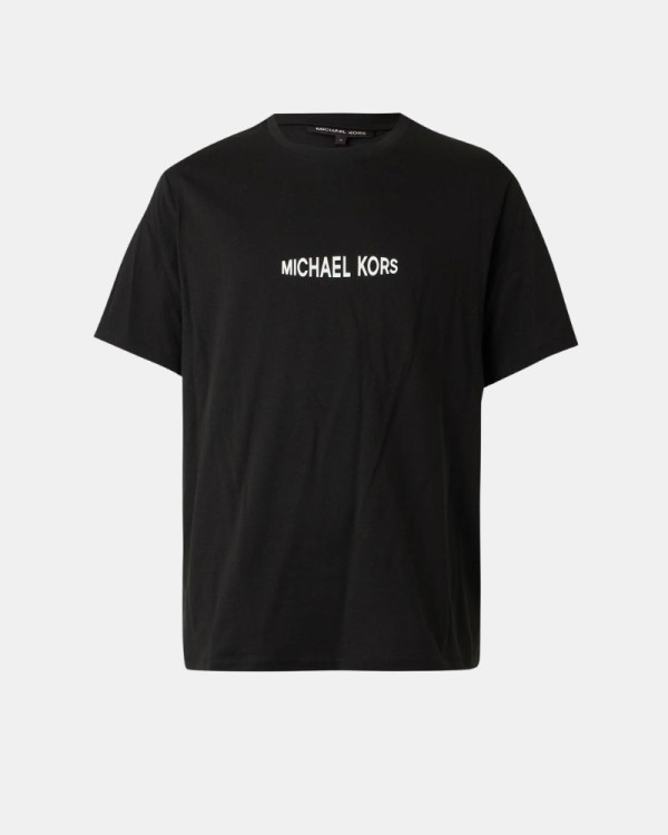 T-shirts de manga curta para homem MICHAEL KORS Preto CF6535WFV4 STACK GRT
