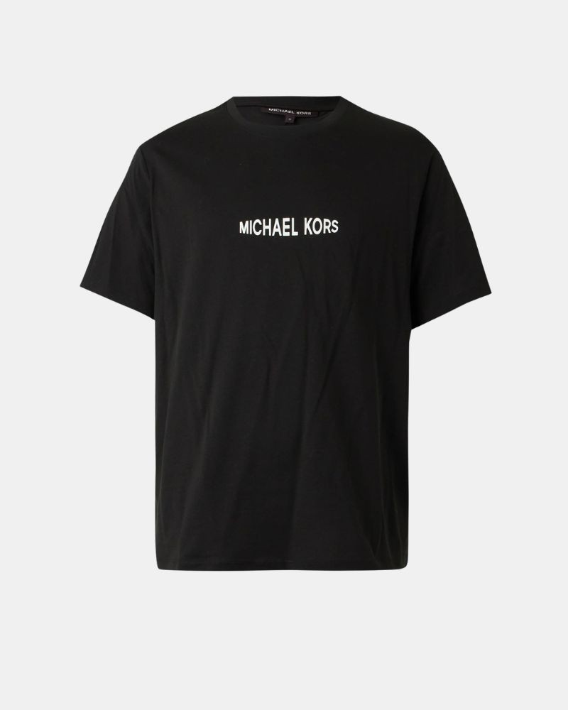 T-shirts de manga curta para homem MICHAEL KORS Preto CF6535WFV4 STACK GRT