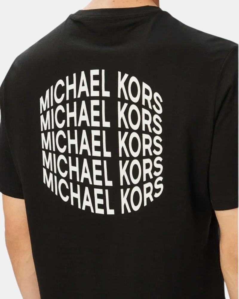 T-shirts de manga curta para homem MICHAEL KORS Preto CF6535WFV4 STACK GRT