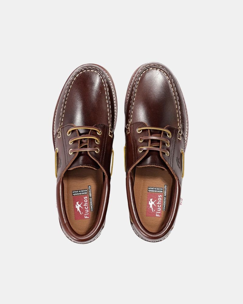 Zapatos Mocasines Hombre FLUCHOS Marrón F0054