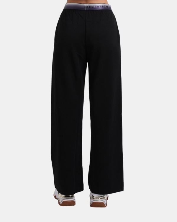 Pantalones Largos Chándal Mujer EA7 Negro 7W001517 AF12501