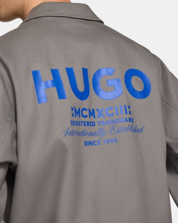 Abrigos Chaqueta Cazadora Hombre HUGO Gris 50563933 BIYO2631