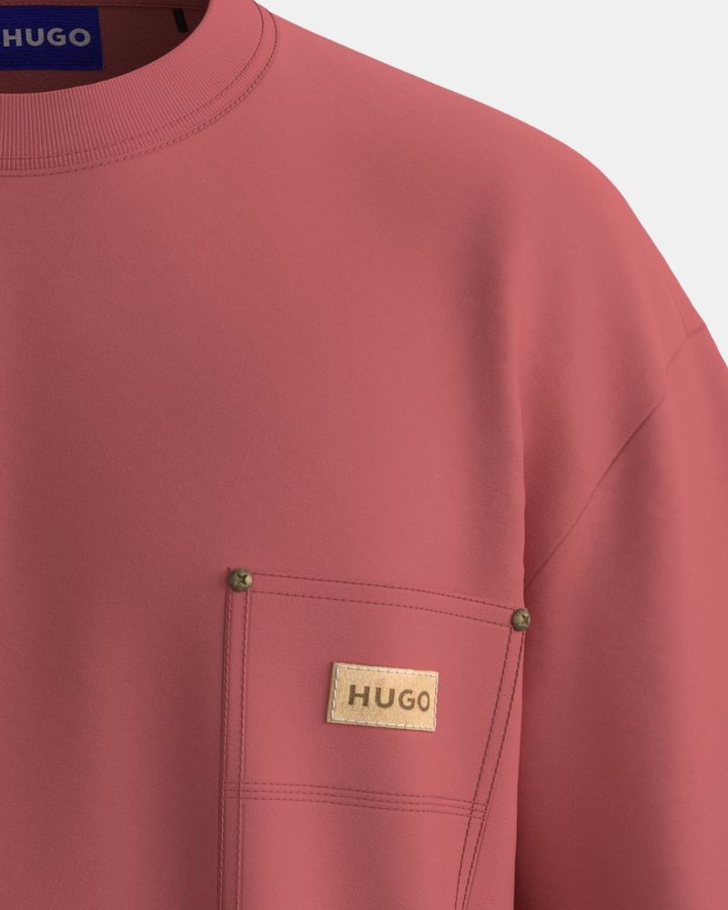 Camisetas Manga curta Homem HUGO Vermelho 50564045 NEVADO