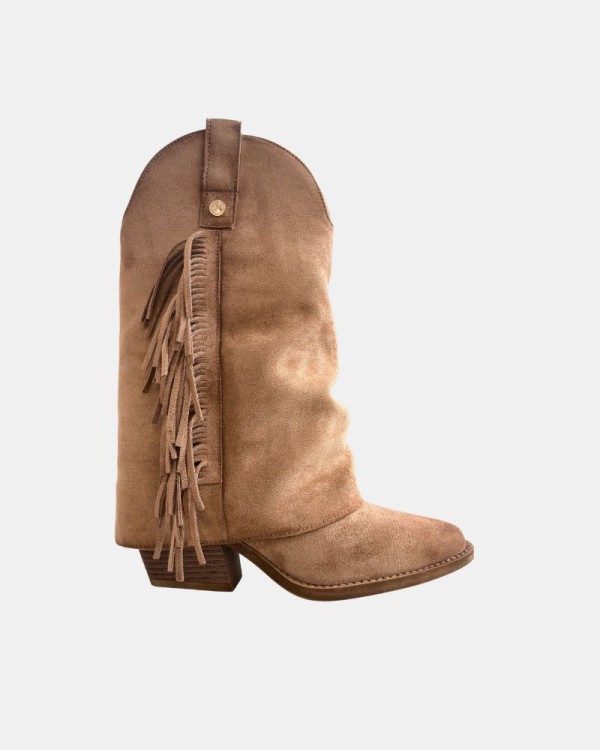 Botas Altas Cowboy Mulher XTI Bege 146104