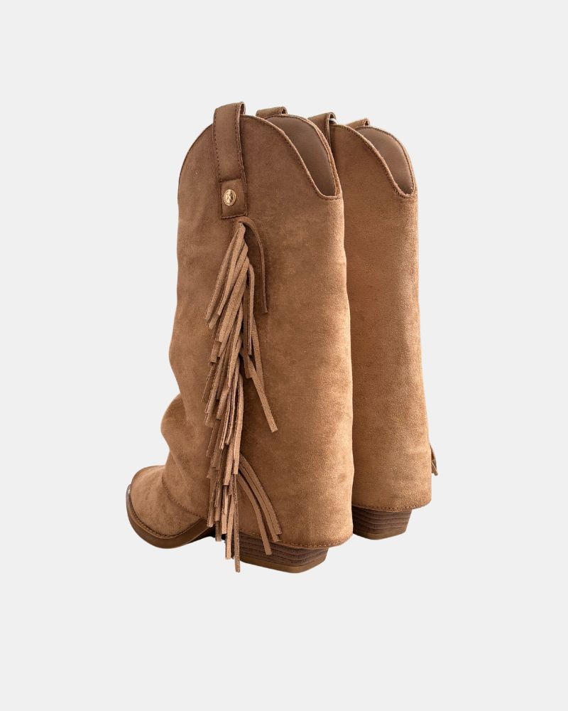 Botas Altas Cowboy Mulher XTI Bege 146104