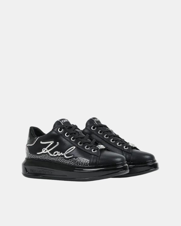 Sapatilhas Baixas Mulher Karl Lagerfeld Pretas KL62548S KAPRI