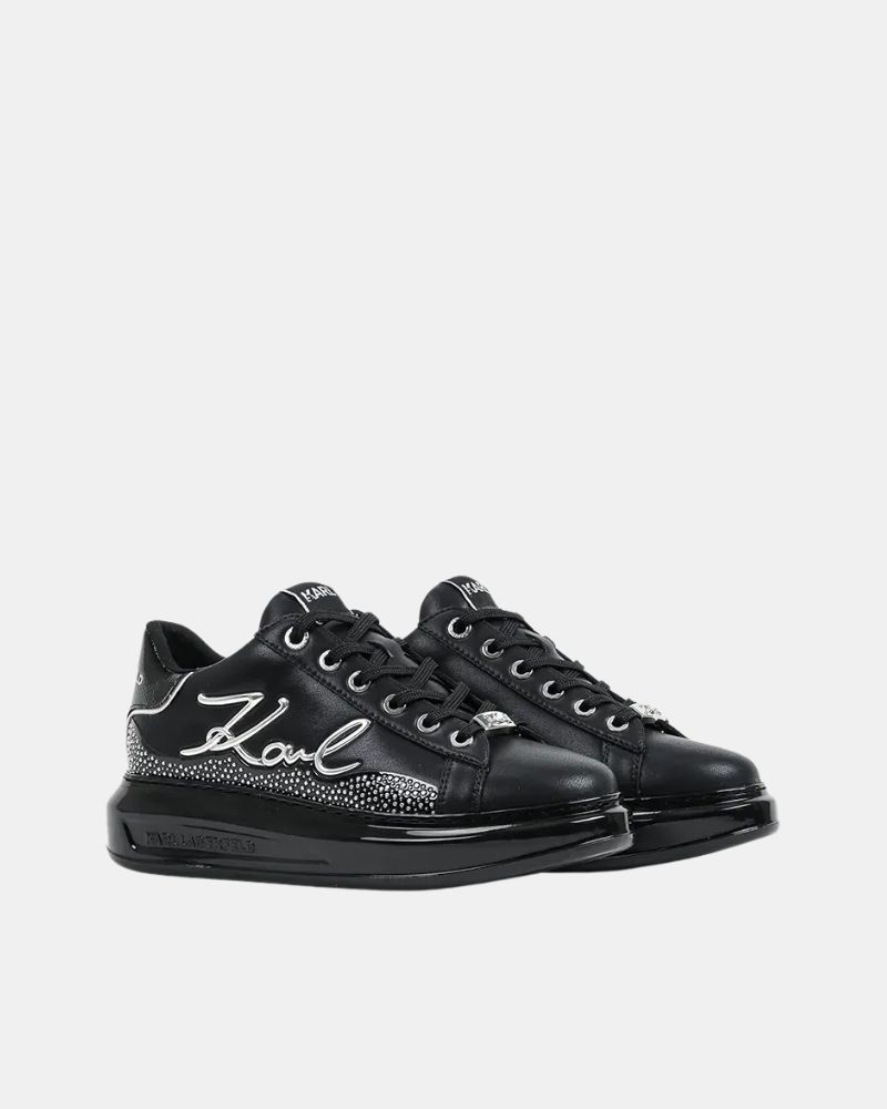 Sapatilhas Baixas Mulher Karl Lagerfeld Pretas KL62548S KAPRI