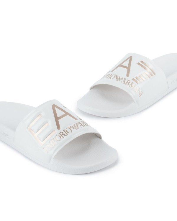 Sandálias Abertas Chinelos Mulher EA7 Branco XCP001 XCC22