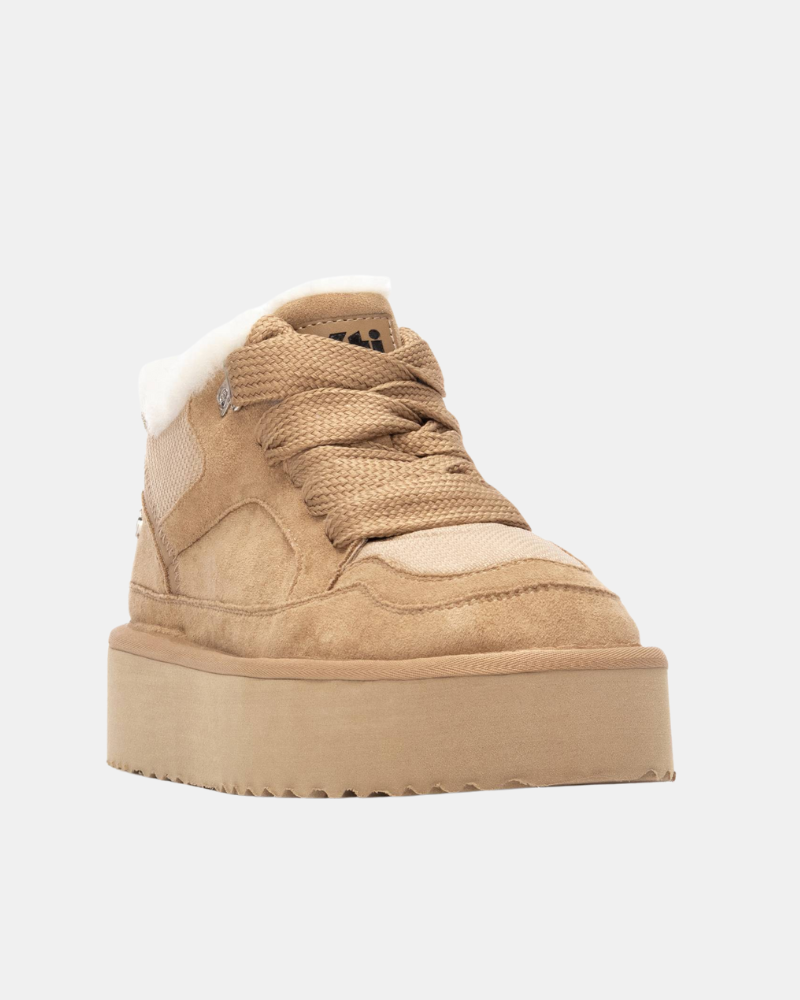Zapatillas De pelo Australianas Mujer XTI Beige 144338