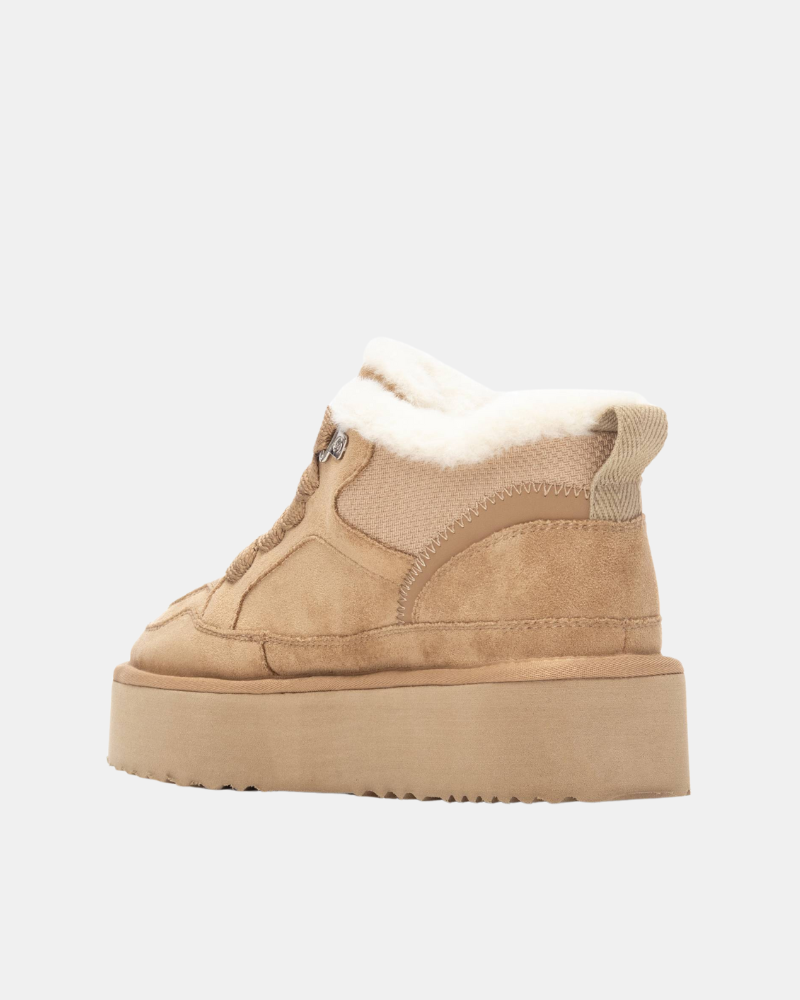Zapatillas De pelo Australianas Mujer XTI Beige 144338