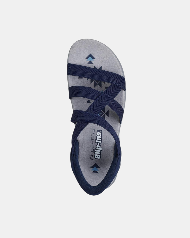 Sandálias abertas para mulher SKECHERS azul 163460 SLIP-INS REGGAE SLIM