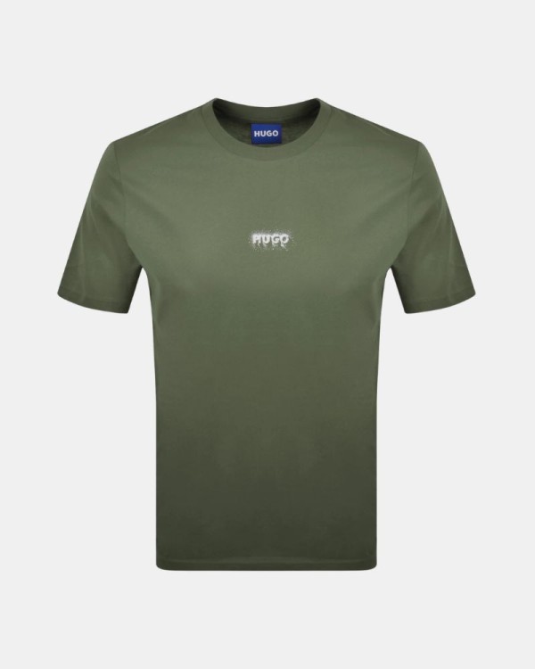 Camisetas de manga curta para homem HUGO Verde 50572412 NODAR