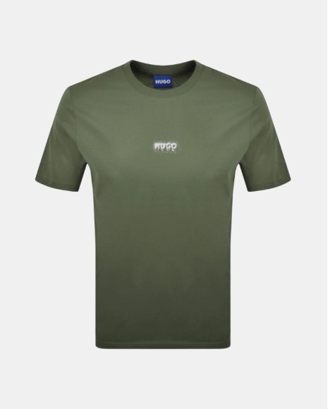 Camisetas de manga curta para homem HUGO Verde 50572412 NODAR