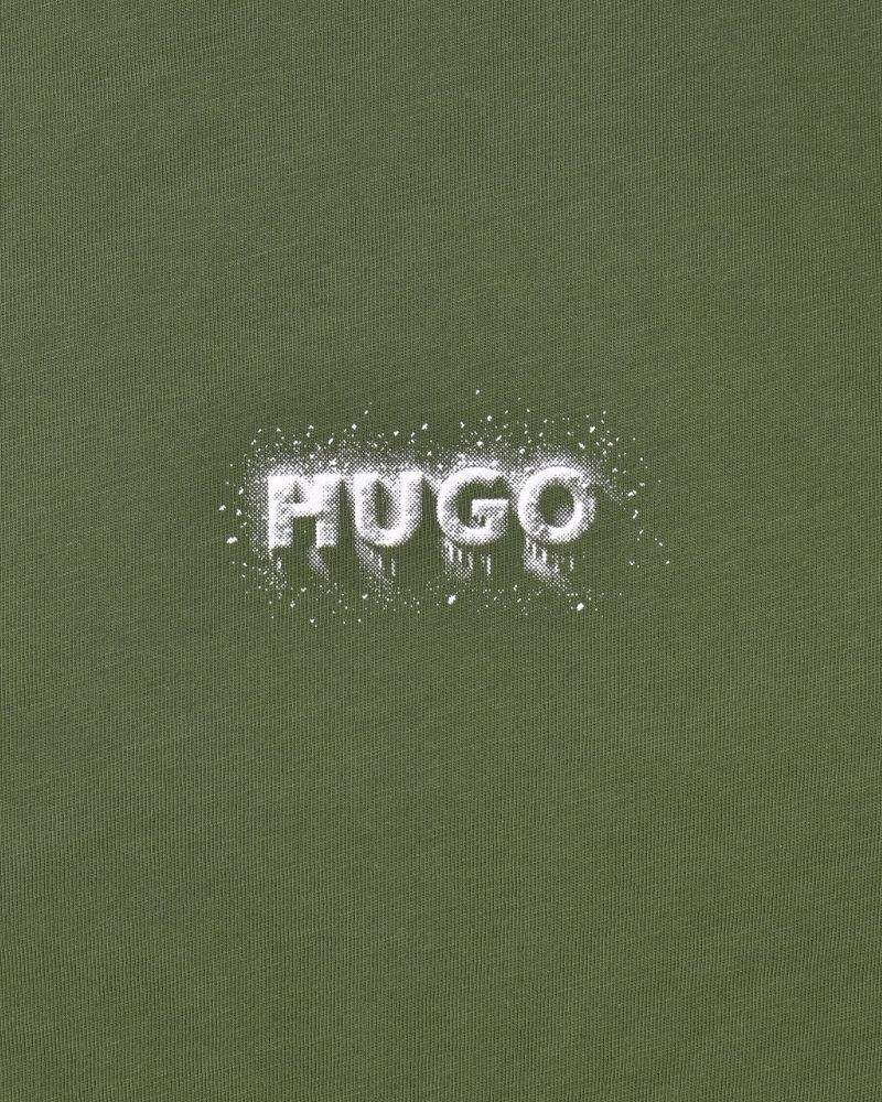 Camisetas de manga curta para homem HUGO Verde 50572412 NODAR