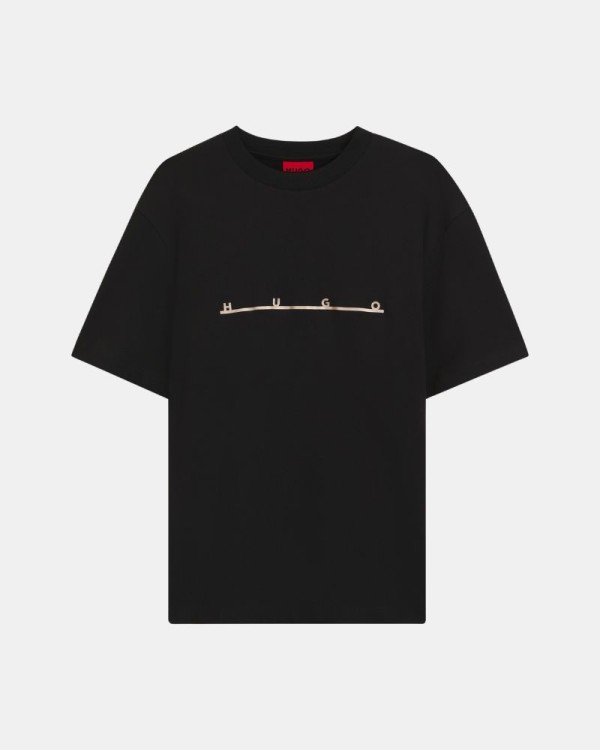 Camisetas Manga corta Hombre HUGO Negro 50568118 DATRI