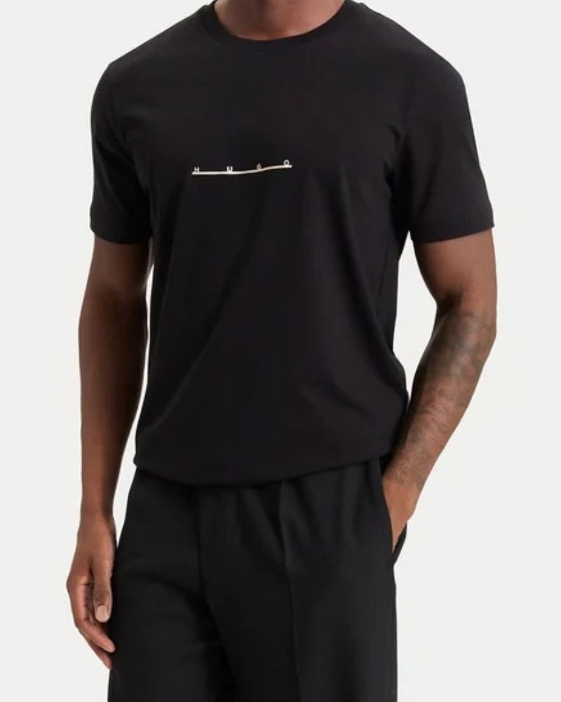 Camisetas Manga corta Hombre HUGO Negro 50568118 DATRI