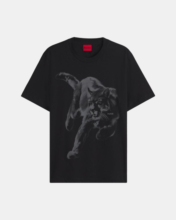 Camisetas Manga corta Hombre HUGO Negro 50568689 DAFFILO