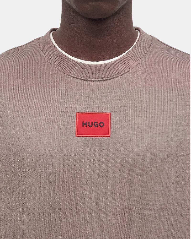 Jersey sem capuz Homem HUGO Taupe 50447964 DIRAGOL212