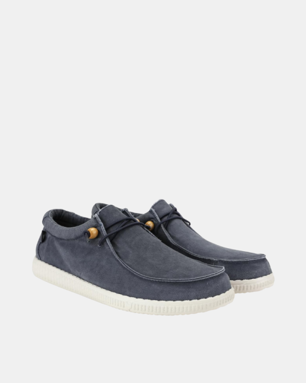 Zapatos Bajos Hombre Walkin Pitas Azul WALLABI WASHED