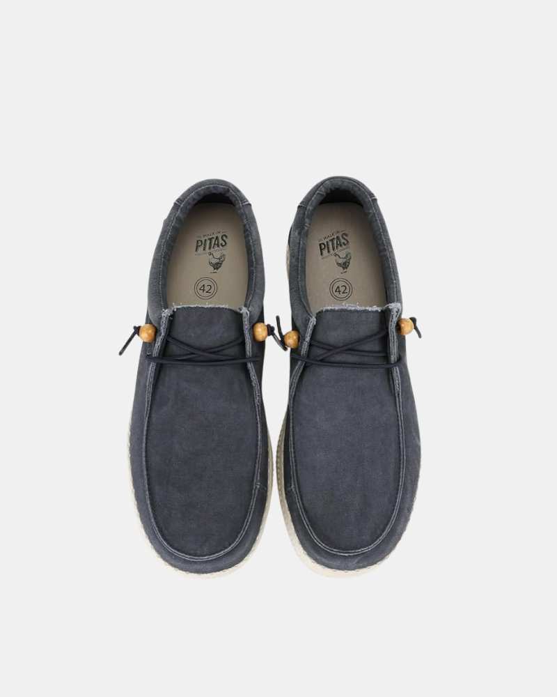Zapatos Bajos Hombre Walkin Pitas Azul WALLABI WASHED