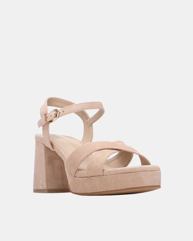 Sandalias Fiesta Abiertas Mujer XTI Beige 145288