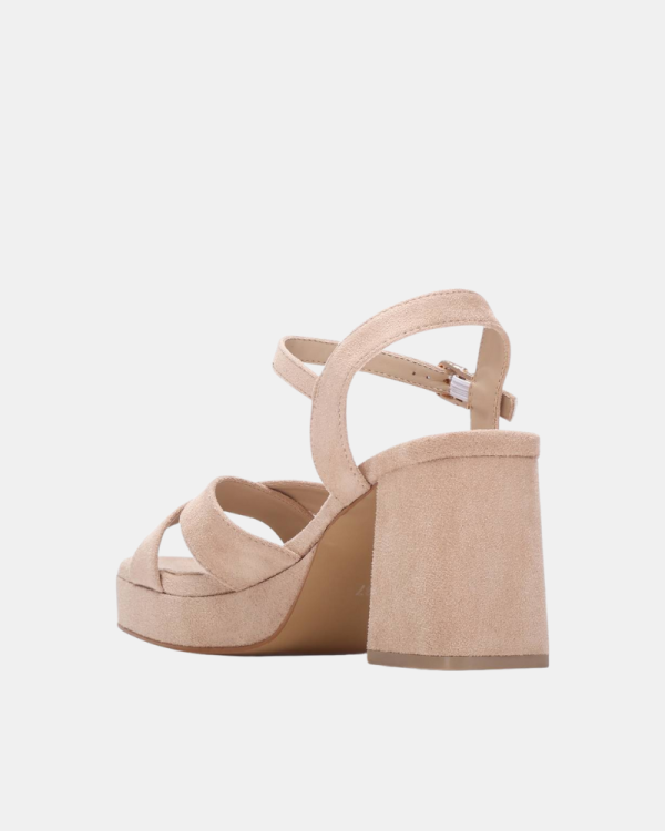 Sandalias Fiesta Abiertas Mujer XTI Beige 145288