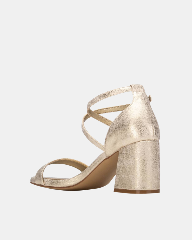 Sandalias Fiesta Abiertas Mujer XTI Oro 145295