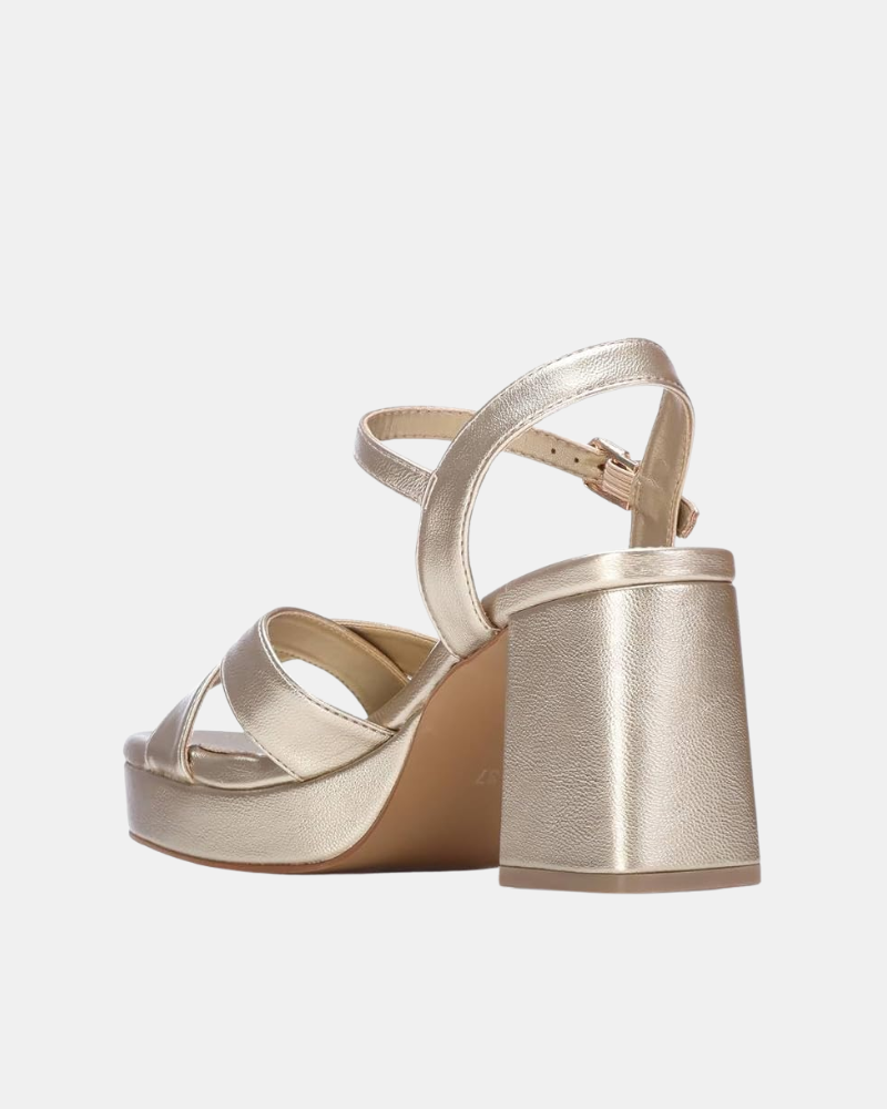 Sandalias Fiesta Abiertas Mujer XTI Oro 145288