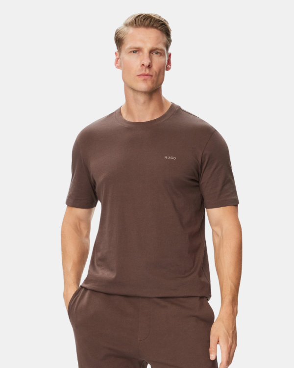 Camisetas Manga curta Homem HUGO Castanho 50466158 DEERO222