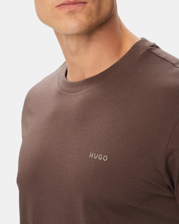 Camisetas Manga curta Homem HUGO Castanho 50466158 DEERO222