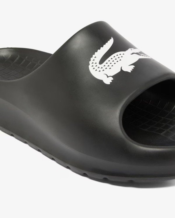 Sandalias Chancletas Mujer LACOSTE Negro 48CFA0011 SERVE SLIDE