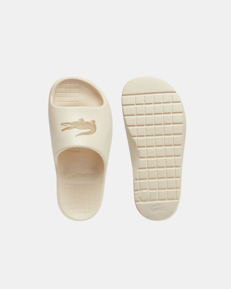 Sandálias Chinelos Mulher LACOSTE Bege 49CFA0025 SERVE SLIDE