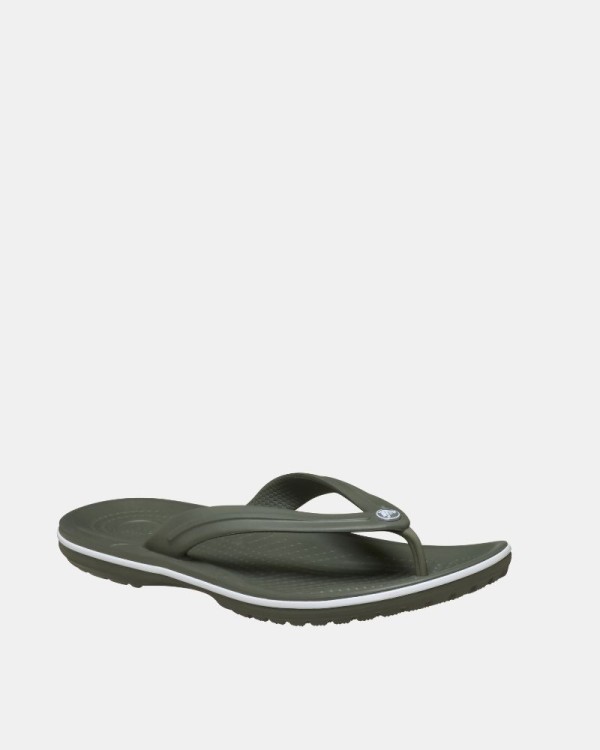 Sandalias De dedo Chancletas Hombre Crocs Verde 11033 CROCBAND FLIP