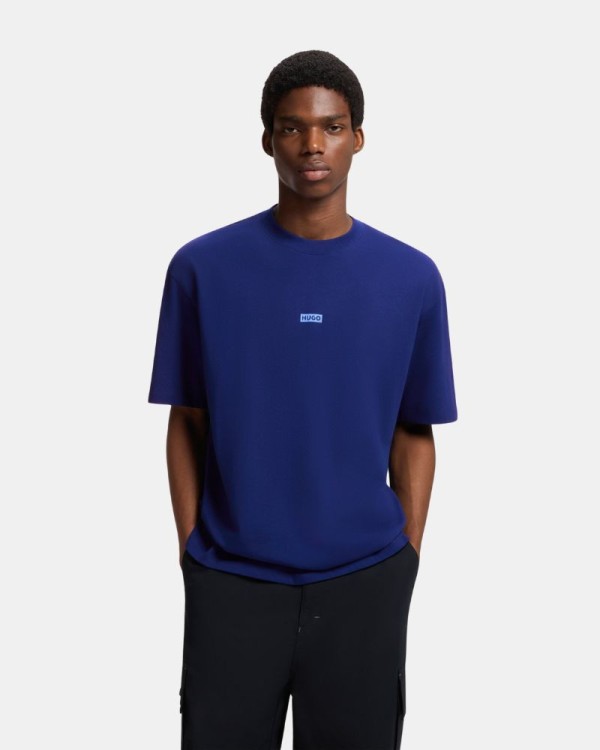 Camisetas de manga curta Homem HUGO Azul 50509776 NALONO