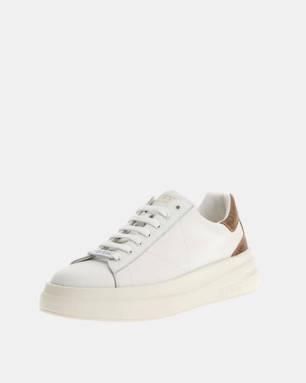 Sapatilhas Baixas Homem GUESS Branco ELBA FMPVIB LEA12