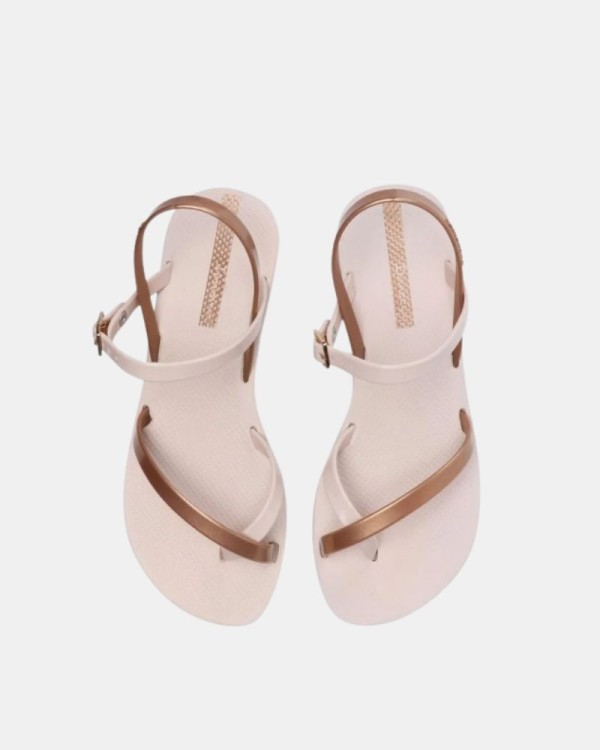 Sandálias de dedo abertas chinelos para mulher IPANEMA bege 82842 FASHION SAND VIII